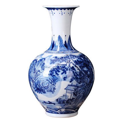 Kompatibel porcelæn Jahrriesnge  til blue landscape painting vase cna0049 