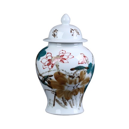 Kompatibel porcelæn Jahrriesnge  til lotus flower vase cna0078 