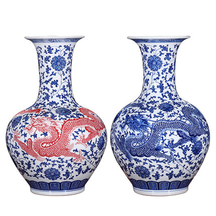 Kompatibel porcelæn Jahrriesnge  til blue dragon vase cna0089 