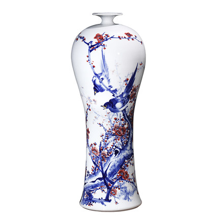 Kompatibel porcelæn Jahrriesnge  til plum blossom birds vase cna0091 