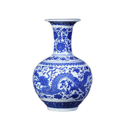 Kompatibel porcelæn Jahrriesnge  til white and blue vase cna0253 