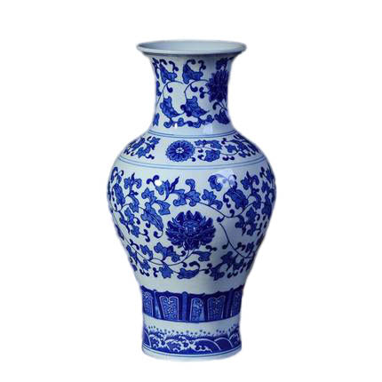 Kompatibel porcelæn Jahrriesnge  til white and blue vase cna0259 