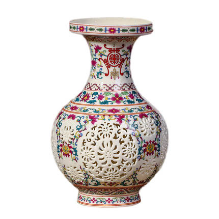 Kompatibel porcelæn Jahrriesnge  til hollow out vase cna0390 