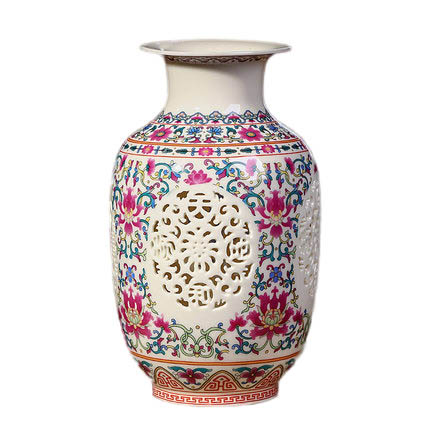 Kompatibel porcelæn Jahrriesnge  til hollow out vase cna0392 