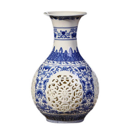 Kompatibel porcelæn Jahrriesnge  til hollow out vase cna0393 