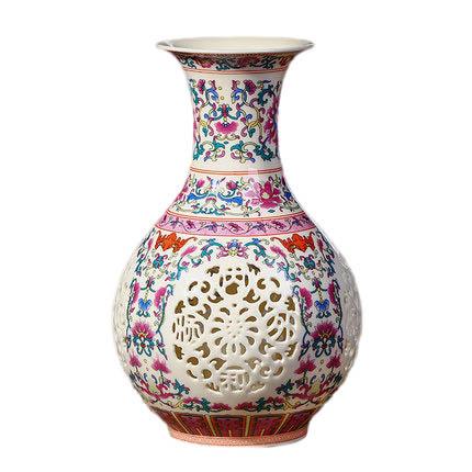 Kompatibel porcelæn Jahrriesnge  til hollow out vase cna0394 