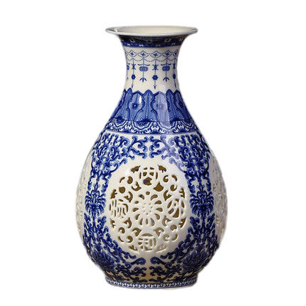 Kompatibel porcelæn Jahrriesnge  til hollow out vase cna0395 