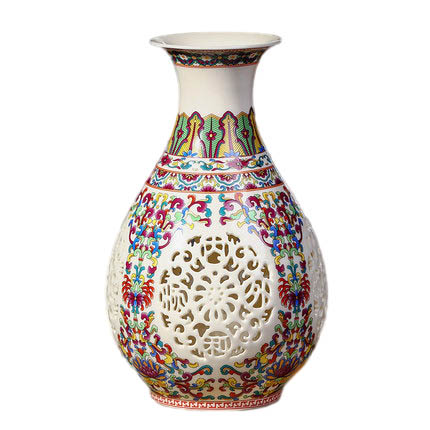 Kompatibel porcelæn Jahrriesnge  til hollow out vase cna0396 