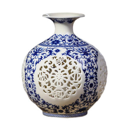 Kompatibel porcelæn Jahrriesnge  til hollow out vase cna0401 