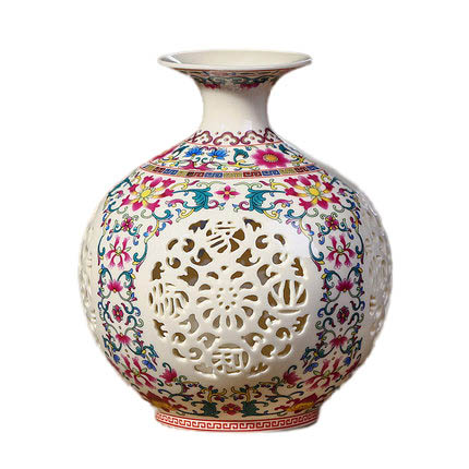 Kompatibel porcelæn Jahrriesnge  til hollow out vase cna0402 