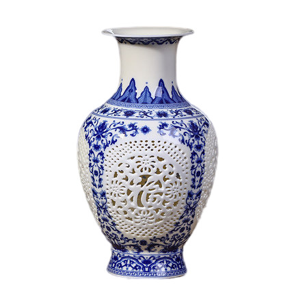 Kompatibel porcelæn Jahrriesnge  til hollow out vase cna0405 