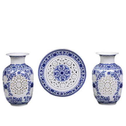 Kompatibel porcelæn Jahrriesnge  til hollow out vase cna0406 