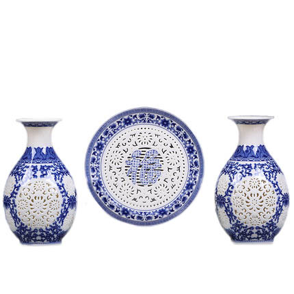 Kompatibel porcelæn Jahrriesnge  til hollow out vase cna0407 