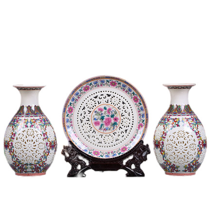 Kompatibel porcelæn Jahrriesnge  til hollow out vase cna0408 