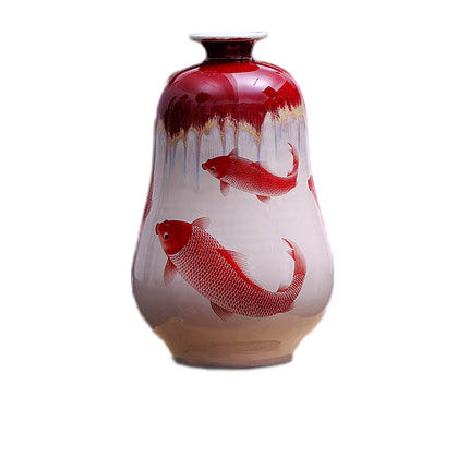 Kompatibel porcelæn Jahrriesnge  til kiln change cracked glaze pomegranate flower vase cna0437 