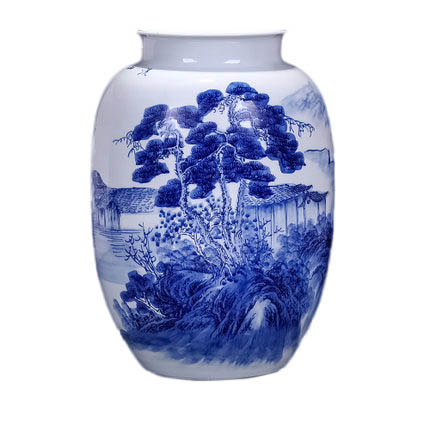 Kompatibel porcelæn Jahrriesnge  til white and blue vase cna0534 