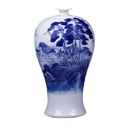 Kompatibel porcelæn Jahrriesnge  til white and blue vase cna0537 