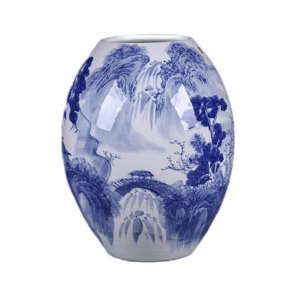 Kompatibel porcelæn Jahrriesnge  til white and blue vase cna0538 