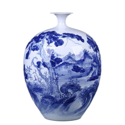 Kompatibel porcelæn Jahrriesnge  til white and blue vase cna0541 