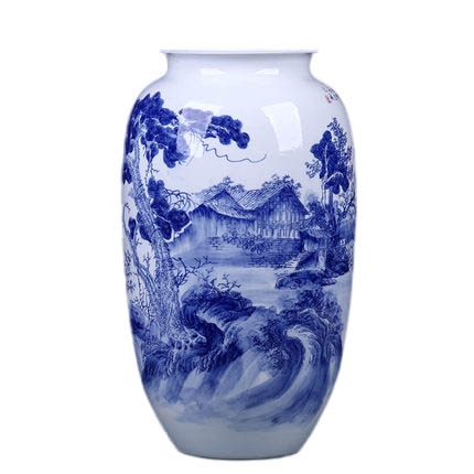 Kompatibel porcelæn Jahrriesnge  til white and blue vase cna0543 