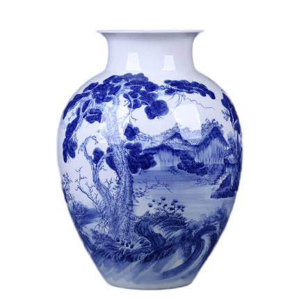 Kompatibel porcelæn Jahrriesnge  til white and blue vase cna0544 