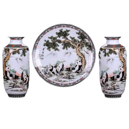 Kompatibel porcelæn Jahrriesnge  til vase set three pieces cna0568 