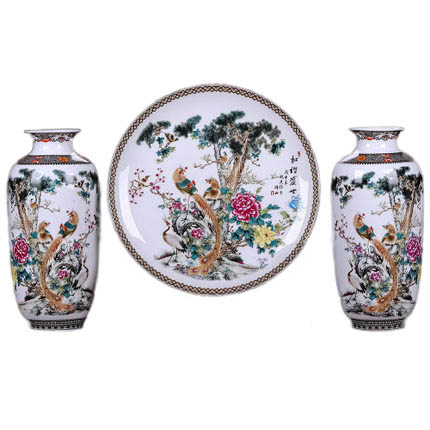 Kompatibel porcelæn Jahrriesnge  til vase set three pieces cna0569 