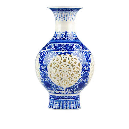 Kompatibel porcelæn Jahrriesnge  til colorful hollow vase cna0665 