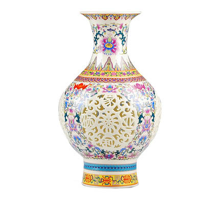 Kompatibel porcelæn Jahrriesnge  til colorful hollow vase cna0666 