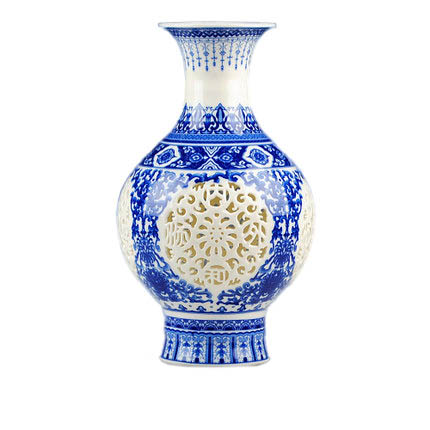 Kompatibel porcelæn Jahrriesnge  til colorful hollow vase cna0667 