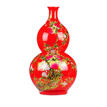 Kompatibel porcelæn Jahrriesnge  til red gourd vase cna0721 