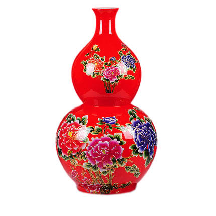 Kompatibel porcelæn Jahrriesnge  til red gourd vase cna0724 