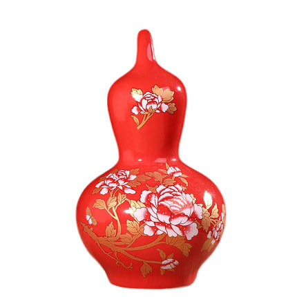 Kompatibel porcelæn Jahrriesnge  til red gourd vase cna0855 