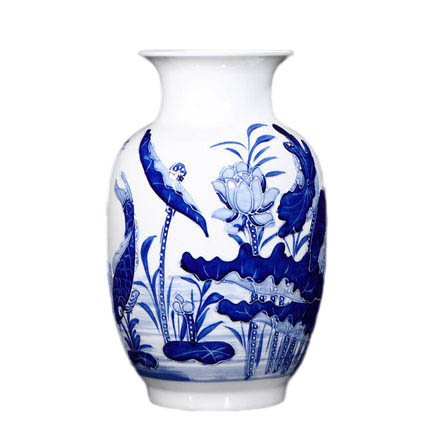 Kompatibel porcelæn Jahrriesnge  til relief lotus vase cna0901 