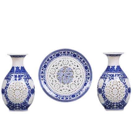 Kompatibel porcelæn Jahrriesnge  til hollow  vase set 3 pcs cna0906 