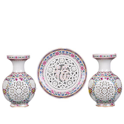 Kompatibel porcelæn Jahrriesnge  til hollow  vase set 3 pcs cna0911 