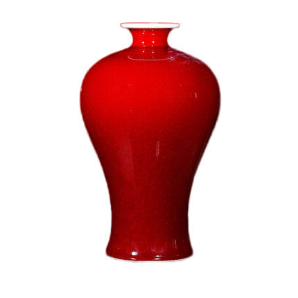 Kompatibel porcelæn Jahrriesnge  til crack glaze red vase cna0946 