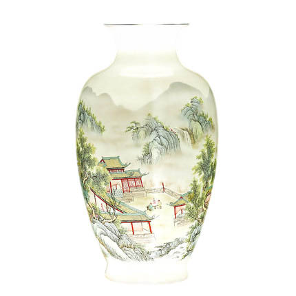 Kompatibel porcelæn Jahrriesnge  til colorful landscape vase cna1002 