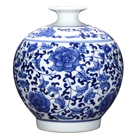 Kompatibel porcelæn Jahrriesnge  til blue pomegranate flower vase cna1035 