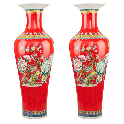 Kompatibel porcelæn Jahrriesnge  til european style enamel vase cna1042 