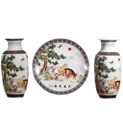 Kompatibel porcelæn Jahrriesnge  til sheep vase set 3pcs cna1048 