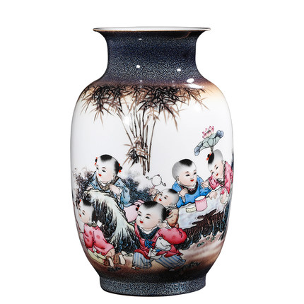 Kompatibel porcelæn Jahrriesnge  til bamboo forest fun vase cna1055 