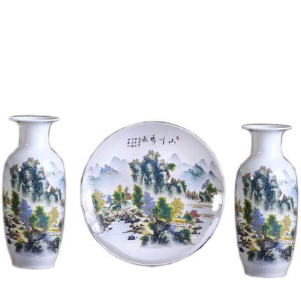 Kompatibel porcelæn Jahrriesnge  til vase set 3pcs cna1058 