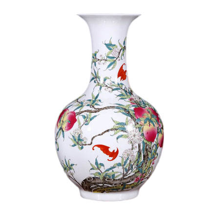 Kompatibel porcelæn Jahrriesnge  til nine peach illustration vase cna1127 