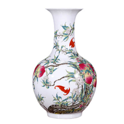 Kompatibel porcelæn Jahrriesnge  til nine peach illustration vase cna1128 