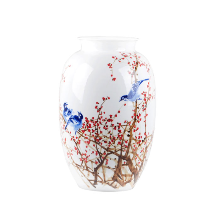 Kompatibel porcelæn Jahrriesnge  til spring scenery vase cna1286 