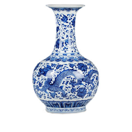 Kompatibel porcelæn Jahrriesnge  til blue dragon vase cna1287 