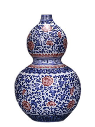 Kompatibel porcelæn Jahrriesnge  til gourd vase cna1299 