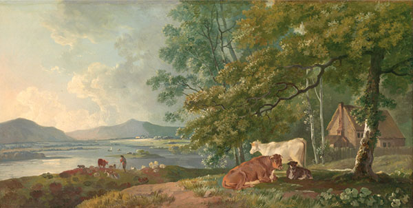 Kompatibel Landskab JAHRRIESNGE  til Morning-Landscape-with-Cattle-lpf00995 