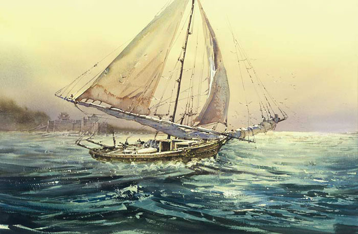 Kompatibel Landskab JAHRRIESNGE  til sailboat lpf08244 